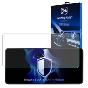 Matinė apsauginė plėvelė navigacijos ekranui Skoda Scala 130 Edition – 3mk TechWrap Matte™ Center Display