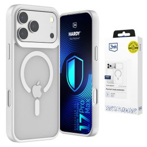 Dūminis dėklas su MagSafe, skirtas Apple iPhone 17 Pro Max – 3mk HARDY® Hazy MagCase™ White