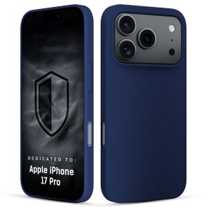 Silikoninis dėklas skirtas Apple iPhone 17 Pro - 3mk HARDY® Mellow Case™ Dark Blue