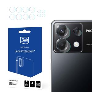 Stiklas fotoaparato objektyvui Poco X6 5G - 3mk objektyvo apsauga