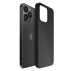 Silikoninis dėklas skirtas Apple iPhone 13 Pro – 3mk HARDY® Mellow Case™ Black