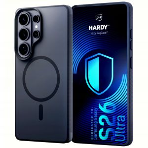 Dūminis dėklas su MagSafe, skirtas Samsung Galaxy S26 Ultra – 3mk HARDY® Hazy MagCase™ Black