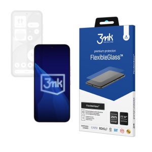 Nedūžtančios hibridinės stiklo plokštelės Nothing Phone (4a) - 3mk FlexibleGlass