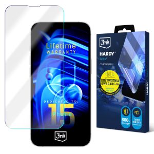 Superpatvari plėvelė ant Apple iPhone 15 - 3mk HARDY® Tectra™ (gyvenimo trukmės garantija)