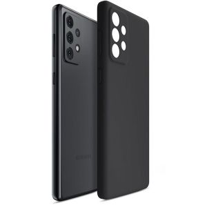 Silikoninis dėklas skirtas Samsung Galaxy A33 5G – 3mk HARDY® Mellow Case™ Black