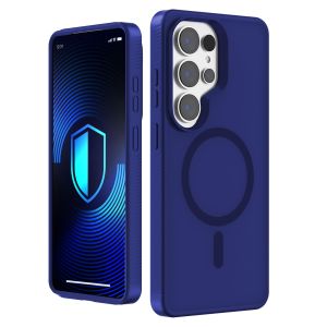 Dūminis dėklas su MagSafe, skirtas Samsung Galaxy S25 Ultra – 3mk HARDY® Hazy MagCase™ Blue