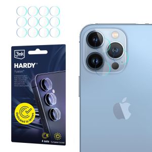 Skaidrus objektyvo stiklas kamerai Apple iPhone 13 Pro Max - 3mk HARDY® Fusion Lens Protection™