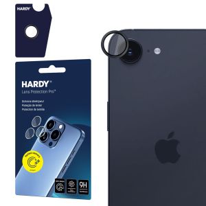 Objektyvo apsauga ant Apple iPhone 16E - HARDY Lens Protection Pro Black