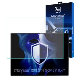 Matinė apsauginė plėvelė navigacijos ekranui, skirta Chrysler 200 2015-2017 8,4" – 3mk TechWrap Matte™ Center Display