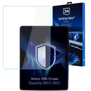 Matinė apsauginė plėvelė navigacijos ekranui, skirta Volvo V90 Cross Country 2017–2021 – 3mk TechWrap Matte™ Center Display
