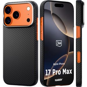 Aramido pluošto dėklas su MagSafe Apple iPhone 17 Pro Max - 3mk HARDY® Aramid MagCase™