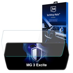 Matinė apsauginė plėvelė navigacijos ekranui MG 3 Excite – 3mk TechWrap Matte™ Center Display