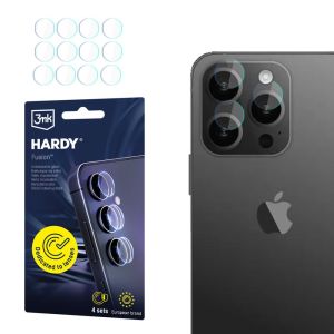 Skaidrus objektyvo stiklas kamerai Apple iPhone 15 Pro - 3mk HARDY® Fusion Lens Protection™