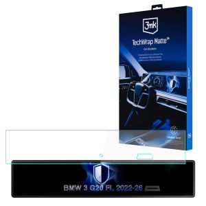 Matinė apsauginė plėvelė navigacijos ekranui BMW 3 G20 FL 2022-26 – 3mk TechWrap Matte™ Center Display