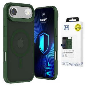 Dūminis dėklas su MagSafe, skirtas Apple iPhone Air – 3mk HARDY® Hazy MagCase™ Green