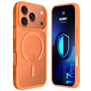 Dūminis dėklas su MagSafe, skirtas Apple iPhone 17 Pro – 3mk HARDY® Hazy MagCase™ Orange