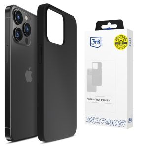 Silikoninis dėklas skirtas Apple iPhone 16 Pro Max – 3mk HARDY® Mellow Case™ Black