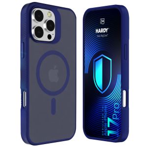 Dūminis dėklas su MagSafe, skirtas Apple iPhone 17 Pro – 3mk HARDY® Hazy MagCase™ Blue