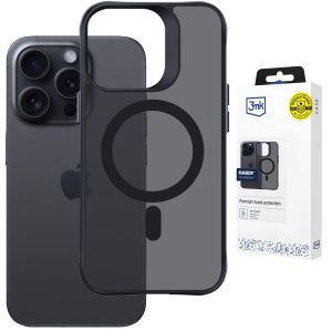 Priešdūminis MagSafe dėklas Apple iPhone 14 Pro - 3mk HARDY® Hazy MagCase™ Black