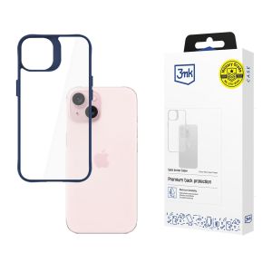 Dėklas Apple iPhone 15 - 3mk Satin Armor Case+ Blue