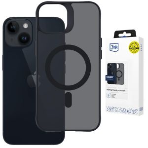 Priešdūminis MagSafe dėklas Apple iPhone 13/14 - 3mk HARDY® Hazy MagCase™ Black
