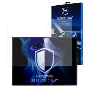 Matinė apsauginė plėvelė navigacijos ekranui, skirta Ram 2500 2014–2017 8,4" – 3mk TechWrap Matte™ Center Display