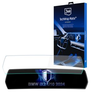 Matinė apsauginė plėvelė navigacijos ekranui BMW iX2 U10 2024- – 3mk TechWrap Matte™ Center Display