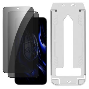 2x Privatumo stiklas su aplikatoriumi ant Samsung Galaxy S24+/S25+ - 3mk Hardy Privzone 9H