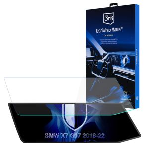 Matinė apsauginė plėvelė navigacijos ekranui BMW X7 G07 2018-22 – 3mk TechWrap Matte™ Center Display