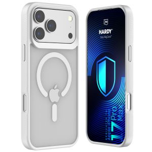 Dūminis dėklas su MagSafe, skirtas Apple iPhone 17 Pro Max – 3mk HARDY® Hazy MagCase™ White