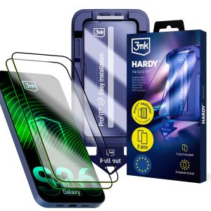 2x Grūdintas stiklas su aplikatoriumi ant Samsung Galaxy S26+ - 3mk HARDY® Hardura 9H™