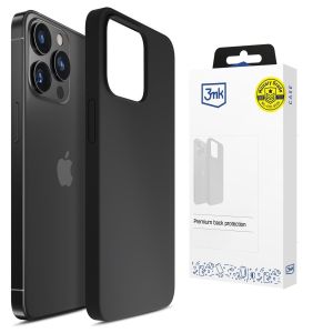 Silikoninis dėklas skirtas Apple iPhone 15 Pro – 3mk HARDY® Mellow Case™ Black