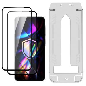 2x Grūdintas stiklas su aplikatoriumi ant Samsung Galaxy A56 - 3mk HARDY® Hardura 9H™