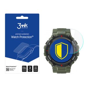 Apsauginis stiklas išmaniojo laikrodžio ekranui Xiaomi Amazfit T-Rex 1.3 - 3mk Watch Protection