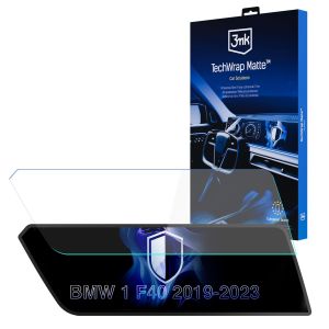 Matinė apsauginė plėvelė navigacijos ekranui BMW 1 F40 2019-23 – 3mk TechWrap Matte™ Center Display