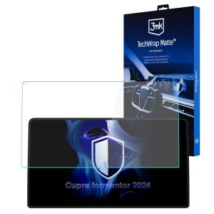 Matinė apsauginė plėvelė navigacijos ekranui, skirta Cupra Formentor 2024- – 3mk TechWrap Matte™ Center Display