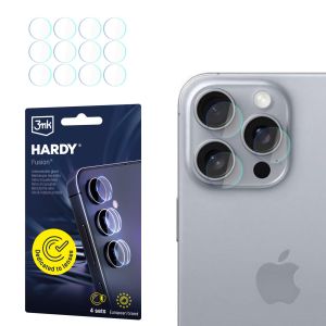 Skaidrus objektyvo stiklas kamerai Apple iPhone 16 Pro Max - 3mk HARDY® Fusion Lens Protection™