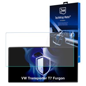 Matinė apsauginė plėvelė navigacijos ekranui VW Transporter T7 Furgon 2024- – 3mk TechWrap Matte™ Center Display