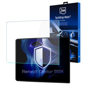 Matinė apsauginė plėvelė navigacijos ekranui, skirta Renault Captur 2024- – 3mk TechWrap Matte™ Center Display
