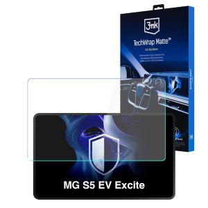 Matinė apsauginė plėvelė navigacijos ekranui MG S5 EV Excite – 3mk TechWrap Matte™ Center Display