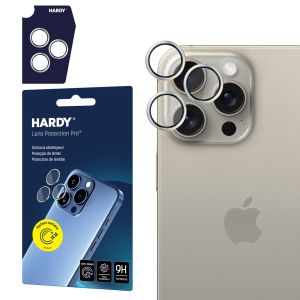 Objektyvo apsauga ant Apple iPhone 15 Pro - HARDY Lens Protection Pro Natural