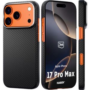 Aramido pluošto dėklas su MagSafe Apple iPhone 17 Pro Max - 3mk HARDY® Aramid MagCase™