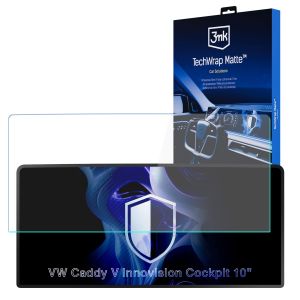 Matinė apsauginė plėvelė navigacijos ekranui VW Caddy V Innovision Cockpit 10" 2020- – 3mk TechWrap Matte™ Center Display