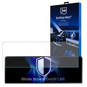 Matinė apsauginė plėvelė prietaisų skydelio ekranui, skirta Skoda Superb Combi L&K – 3mk TechWrap Matte Cluster™