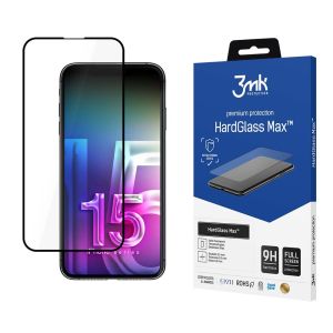 Grūdintas apsauginis stiklas Apple iPhone 15 Pro Max - 3mk HardGlass Max