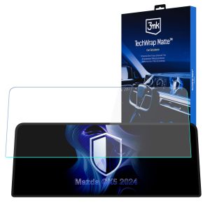 Matinė apsauginė plėvelė navigacijos ekranui Mazda CX5 2024- – 3mk TechWrap Matte™ Center Display