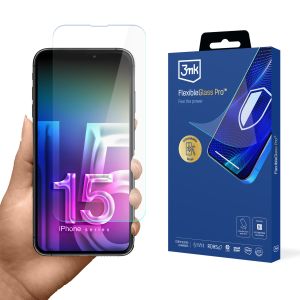 Nedūžtantis stiklas, skirtas Apple iPhone 15 Pro Max – 3mk FlexibleGlass Pro