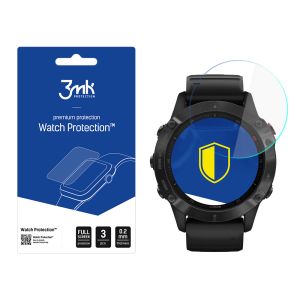 Apsauginis stiklas išmaniojo laikrodžio ekranui Garmin Fenix 6 Pro - 3mk Watch Protection