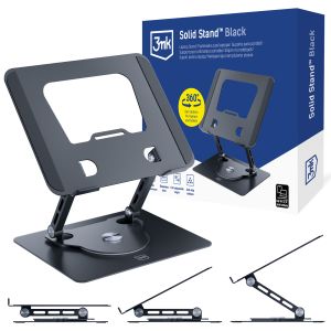 Aliumininė nešiojamojo kompiuterio stovėti 3mk Solid Stand™ Black