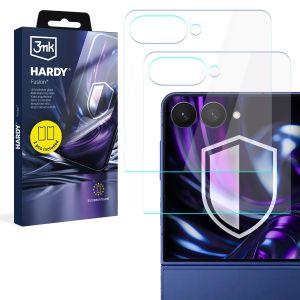 2x Hibridinė stiklo plokštelė Samsung Galaxy Z Flip 7 - 3mk HARDY® Fusion™